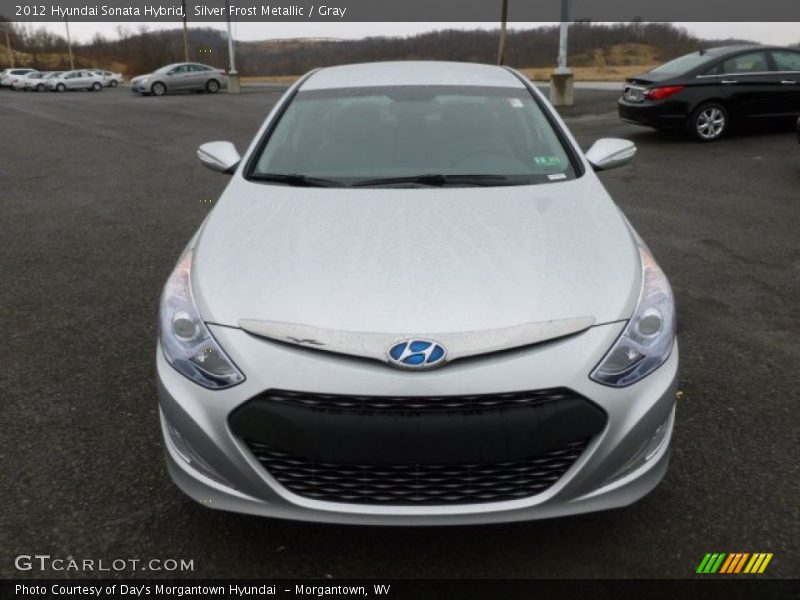 Silver Frost Metallic / Gray 2012 Hyundai Sonata Hybrid
