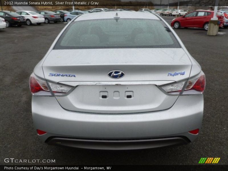 Silver Frost Metallic / Gray 2012 Hyundai Sonata Hybrid