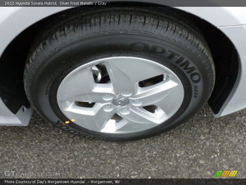 Silver Frost Metallic / Gray 2012 Hyundai Sonata Hybrid