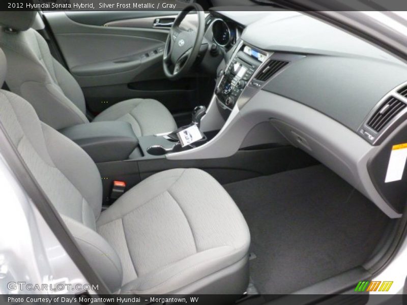 Silver Frost Metallic / Gray 2012 Hyundai Sonata Hybrid