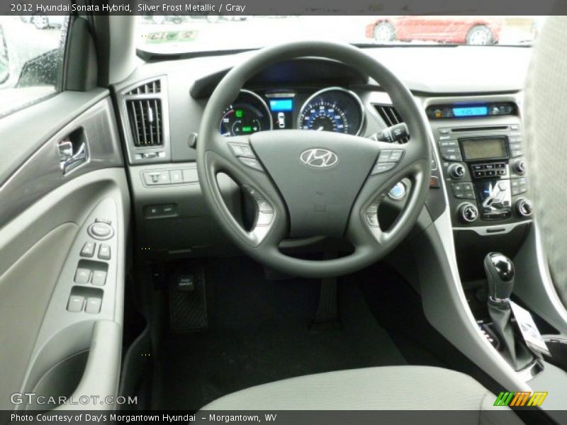 Silver Frost Metallic / Gray 2012 Hyundai Sonata Hybrid