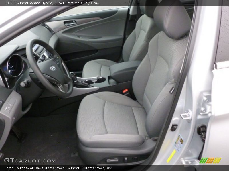 2012 Sonata Hybrid Gray Interior