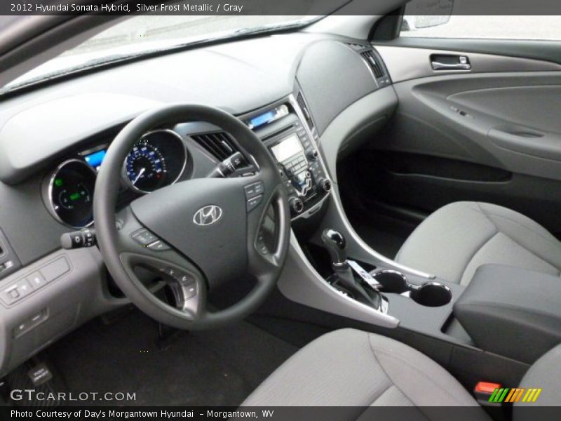  2012 Sonata Hybrid Gray Interior