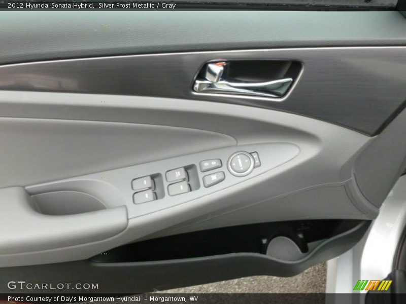 Silver Frost Metallic / Gray 2012 Hyundai Sonata Hybrid