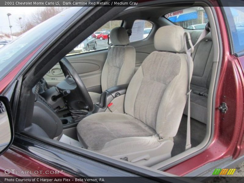 Dark Carmine Red Metallic / Medium Gray 2001 Chevrolet Monte Carlo LS