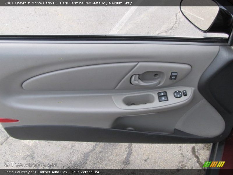 Dark Carmine Red Metallic / Medium Gray 2001 Chevrolet Monte Carlo LS