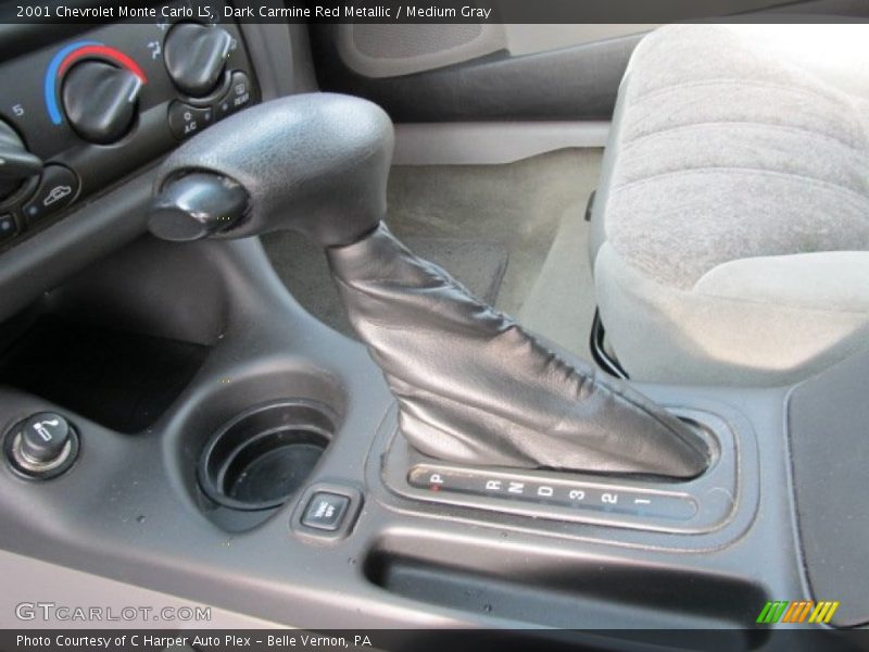Dark Carmine Red Metallic / Medium Gray 2001 Chevrolet Monte Carlo LS