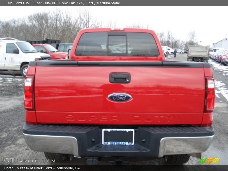 Red / Medium Stone 2009 Ford F350 Super Duty XLT Crew Cab 4x4