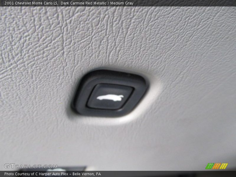 Dark Carmine Red Metallic / Medium Gray 2001 Chevrolet Monte Carlo LS