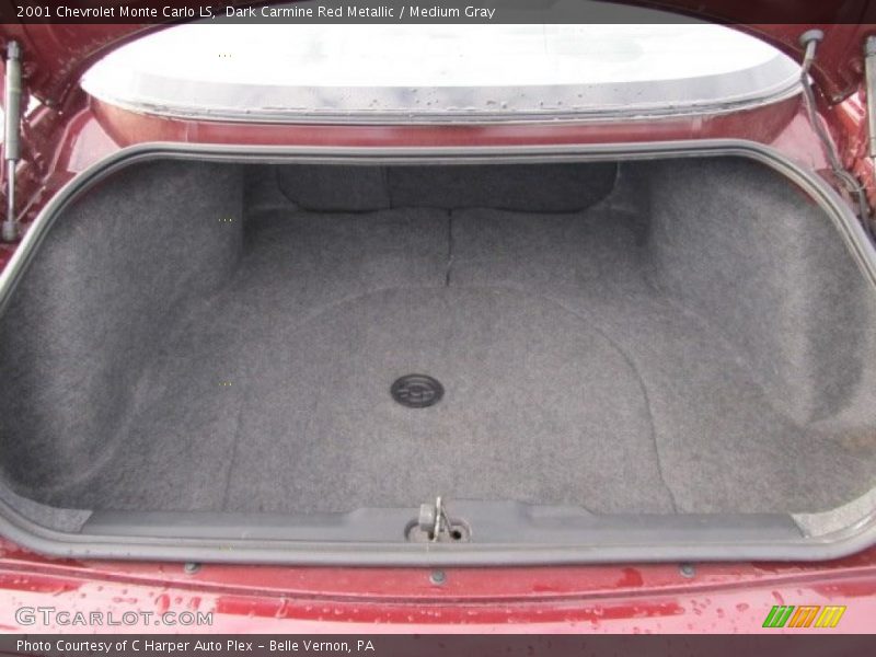 Dark Carmine Red Metallic / Medium Gray 2001 Chevrolet Monte Carlo LS