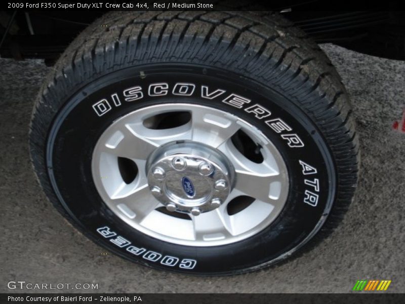 Red / Medium Stone 2009 Ford F350 Super Duty XLT Crew Cab 4x4