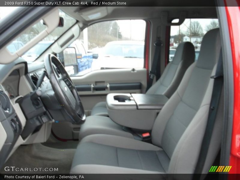 Red / Medium Stone 2009 Ford F350 Super Duty XLT Crew Cab 4x4