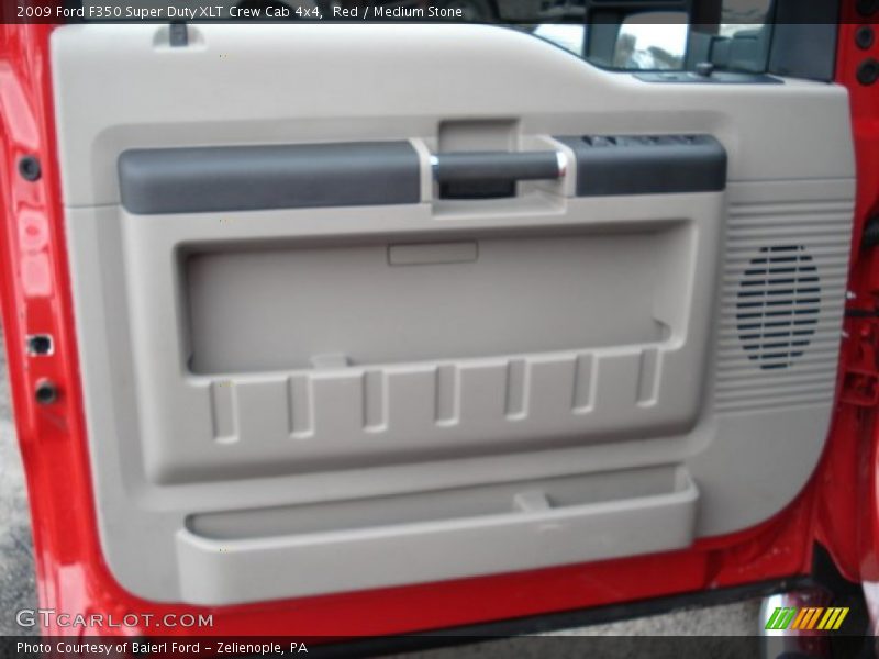 Red / Medium Stone 2009 Ford F350 Super Duty XLT Crew Cab 4x4