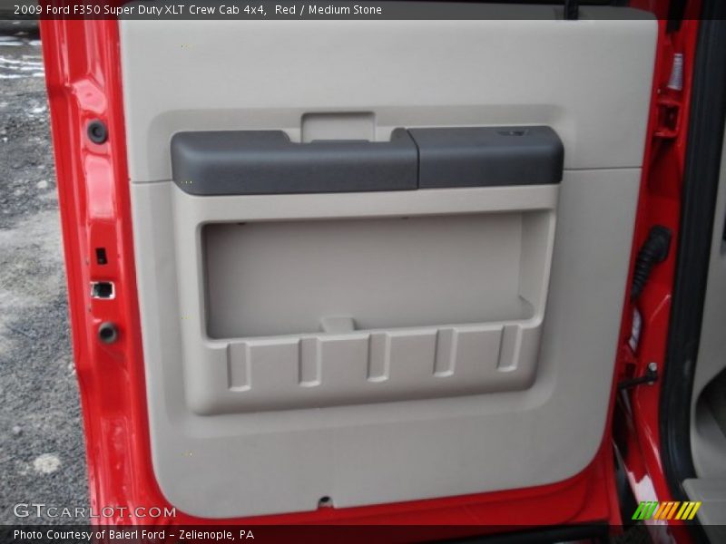 Red / Medium Stone 2009 Ford F350 Super Duty XLT Crew Cab 4x4