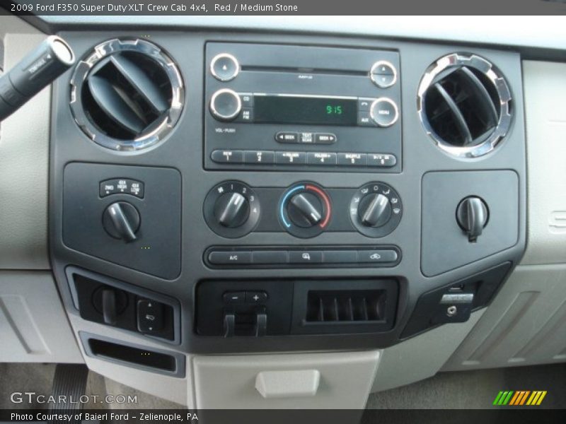 Red / Medium Stone 2009 Ford F350 Super Duty XLT Crew Cab 4x4