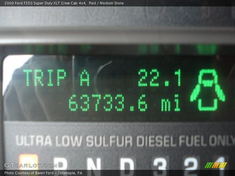 Red / Medium Stone 2009 Ford F350 Super Duty XLT Crew Cab 4x4