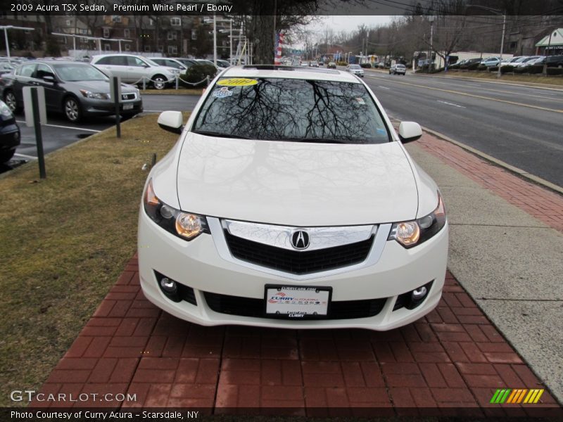 Premium White Pearl / Ebony 2009 Acura TSX Sedan