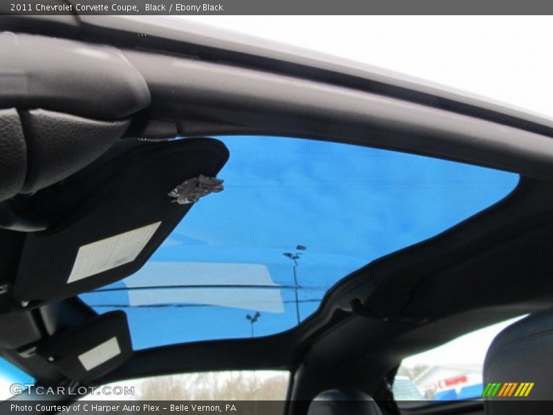 Sunroof of 2011 Corvette Coupe
