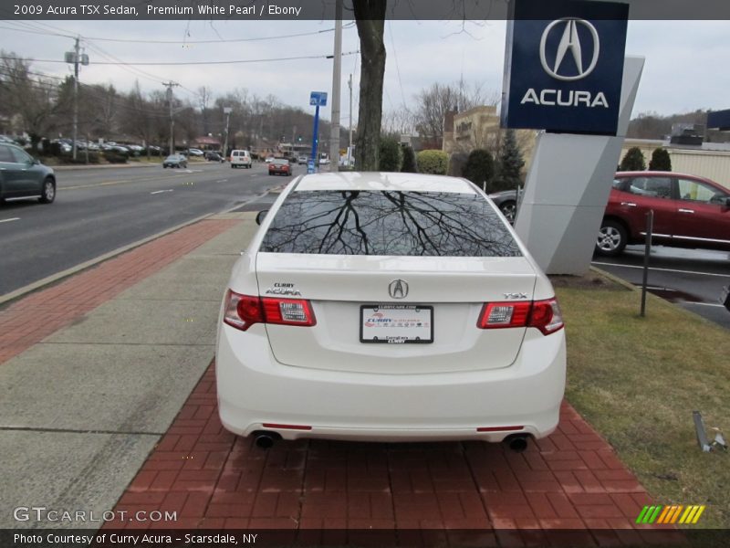 Premium White Pearl / Ebony 2009 Acura TSX Sedan