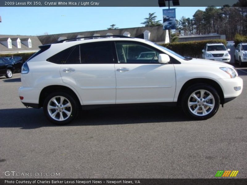 Crystal White Mica / Light Gray 2009 Lexus RX 350