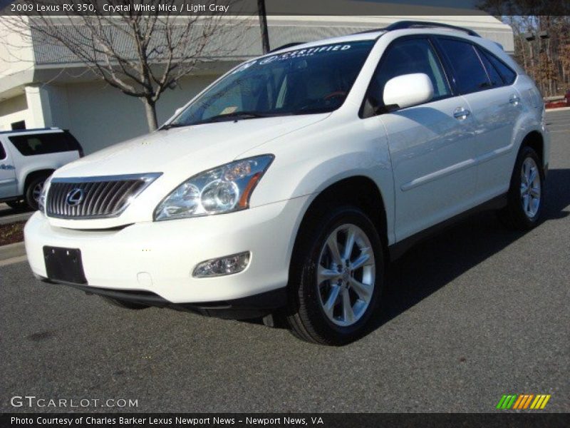 Crystal White Mica / Light Gray 2009 Lexus RX 350