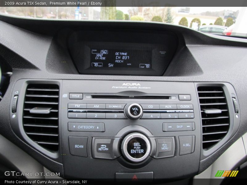 Premium White Pearl / Ebony 2009 Acura TSX Sedan
