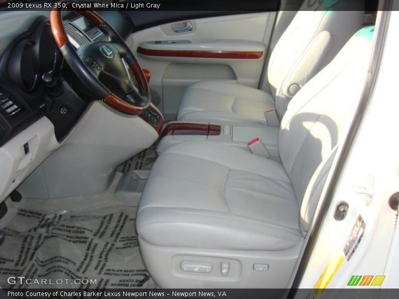 Crystal White Mica / Light Gray 2009 Lexus RX 350