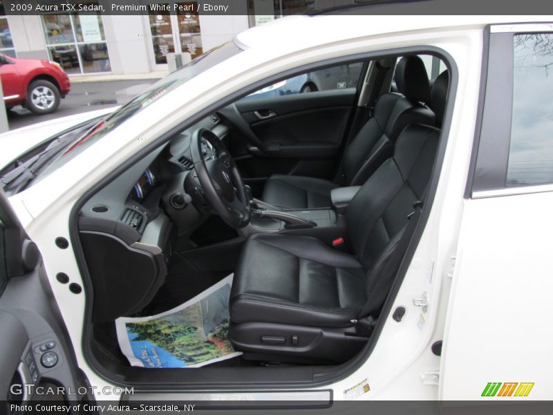 Premium White Pearl / Ebony 2009 Acura TSX Sedan