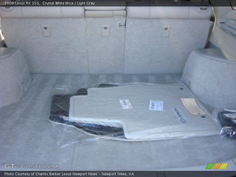 Crystal White Mica / Light Gray 2009 Lexus RX 350