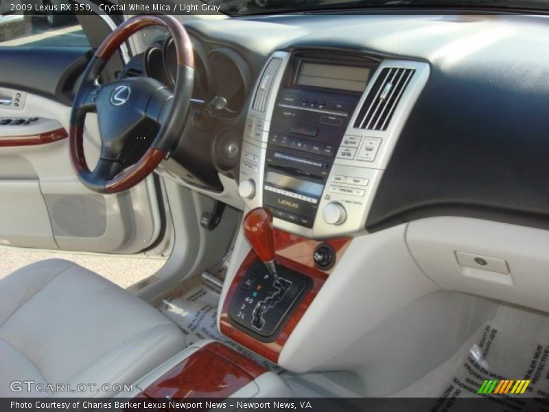 Crystal White Mica / Light Gray 2009 Lexus RX 350