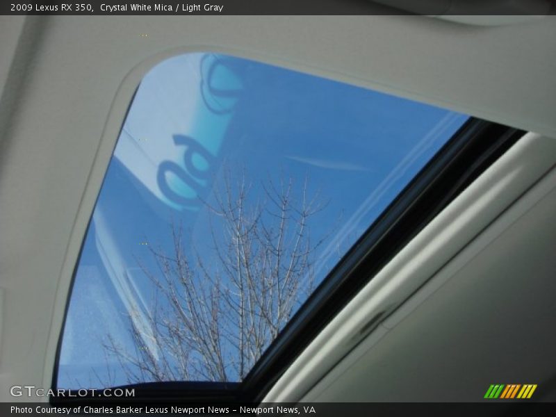 Crystal White Mica / Light Gray 2009 Lexus RX 350