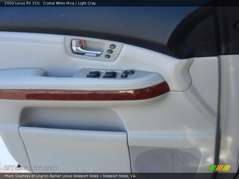 Crystal White Mica / Light Gray 2009 Lexus RX 350