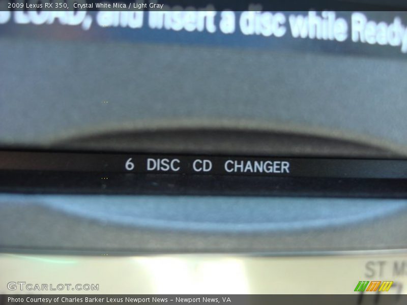 Crystal White Mica / Light Gray 2009 Lexus RX 350