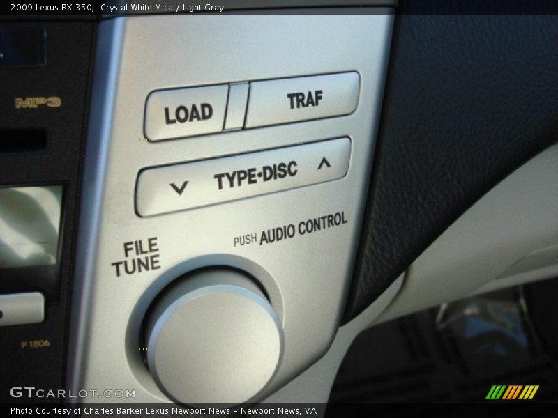 Controls of 2009 RX 350