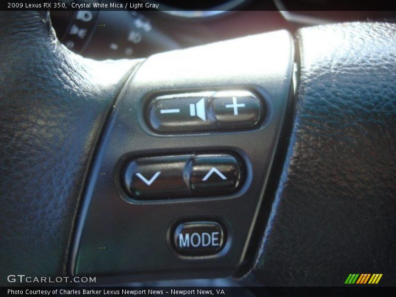 Crystal White Mica / Light Gray 2009 Lexus RX 350
