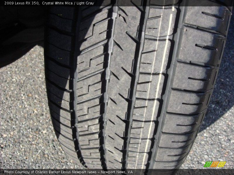 Crystal White Mica / Light Gray 2009 Lexus RX 350
