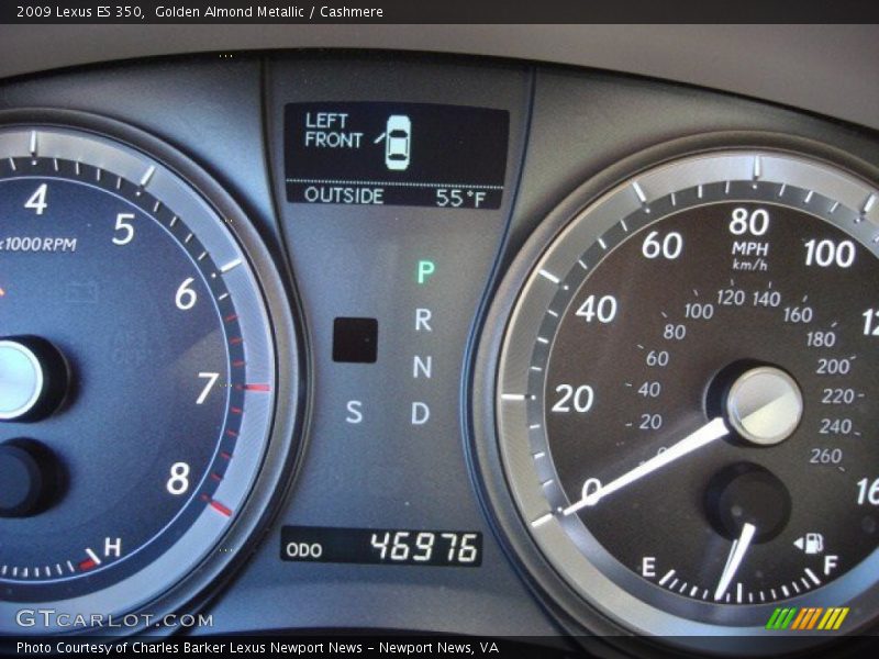 Golden Almond Metallic / Cashmere 2009 Lexus ES 350