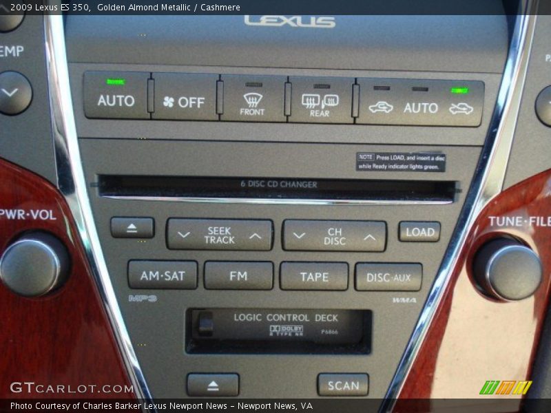Golden Almond Metallic / Cashmere 2009 Lexus ES 350