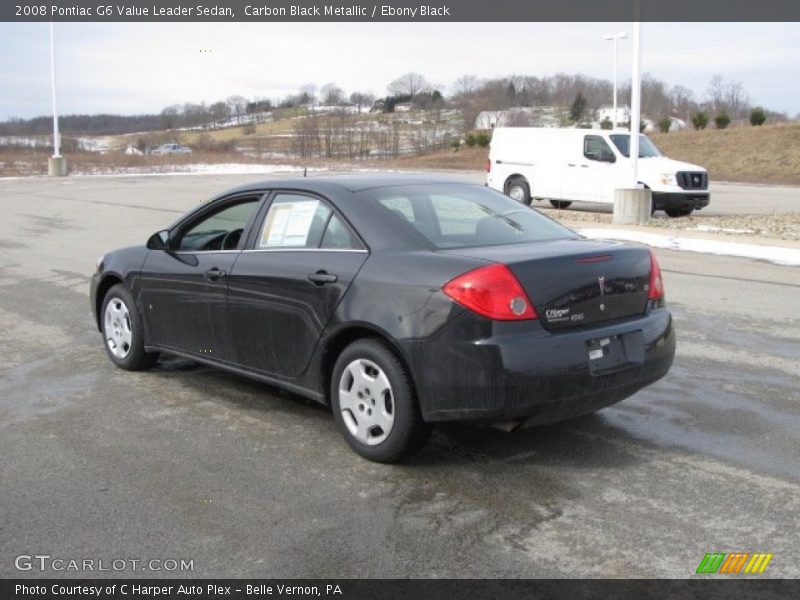 Carbon Black Metallic / Ebony Black 2008 Pontiac G6 Value Leader Sedan