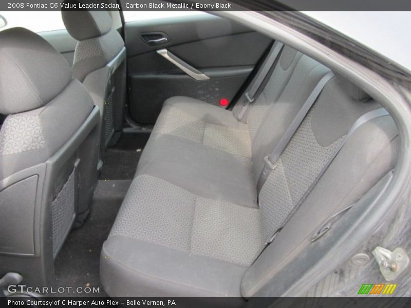 Carbon Black Metallic / Ebony Black 2008 Pontiac G6 Value Leader Sedan
