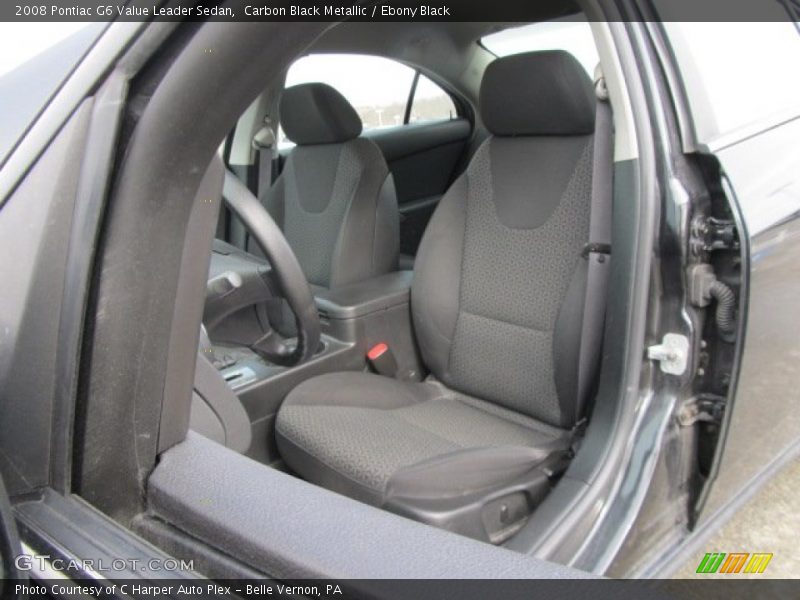 Carbon Black Metallic / Ebony Black 2008 Pontiac G6 Value Leader Sedan