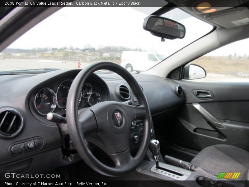 Carbon Black Metallic / Ebony Black 2008 Pontiac G6 Value Leader Sedan