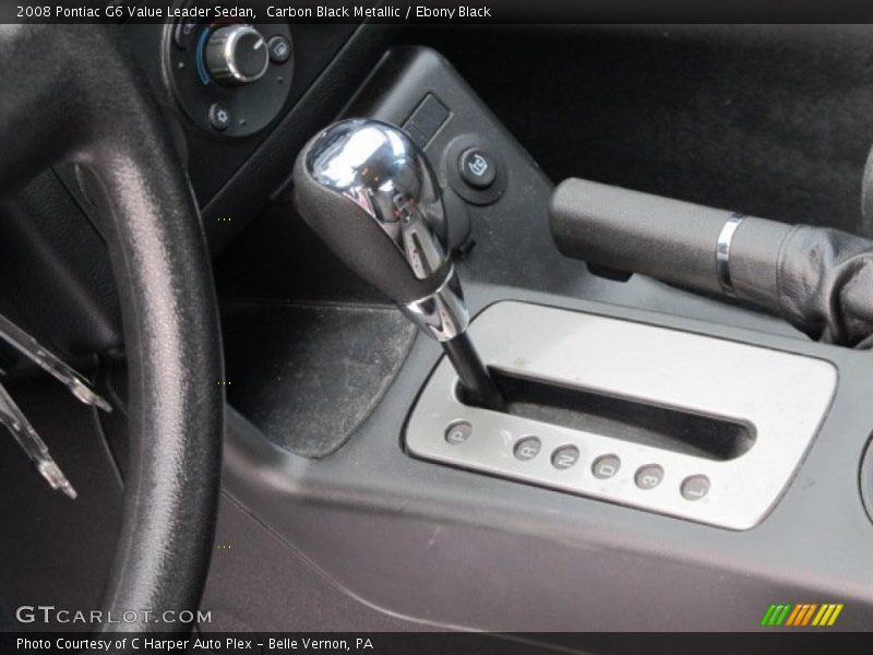 Carbon Black Metallic / Ebony Black 2008 Pontiac G6 Value Leader Sedan