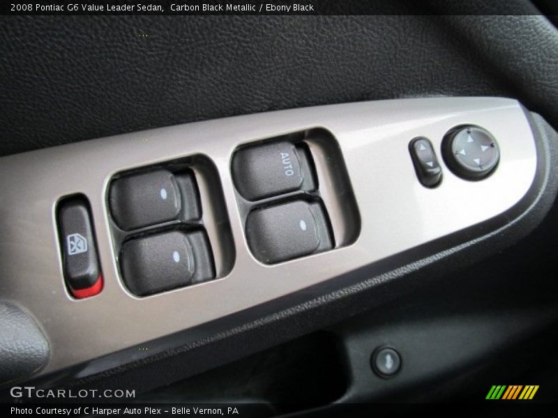 Carbon Black Metallic / Ebony Black 2008 Pontiac G6 Value Leader Sedan
