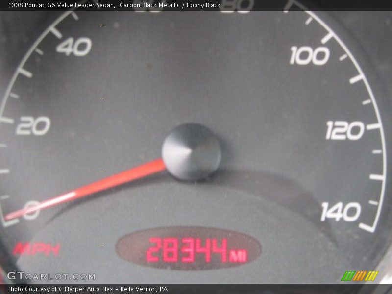 Carbon Black Metallic / Ebony Black 2008 Pontiac G6 Value Leader Sedan