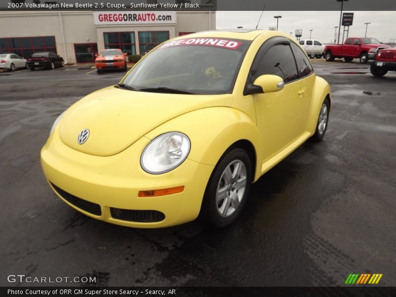 Sunflower Yellow / Black 2007 Volkswagen New Beetle 2.5 Coupe