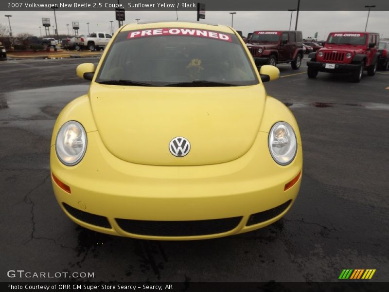 Sunflower Yellow / Black 2007 Volkswagen New Beetle 2.5 Coupe