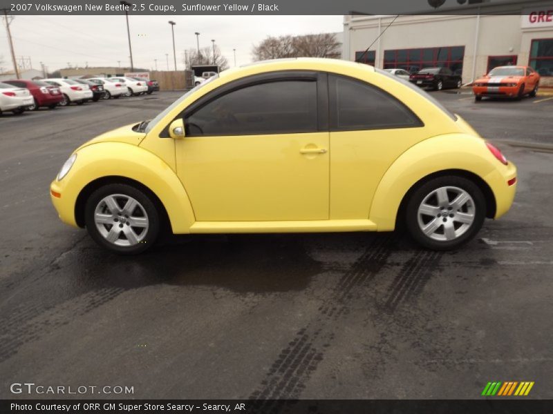Sunflower Yellow / Black 2007 Volkswagen New Beetle 2.5 Coupe
