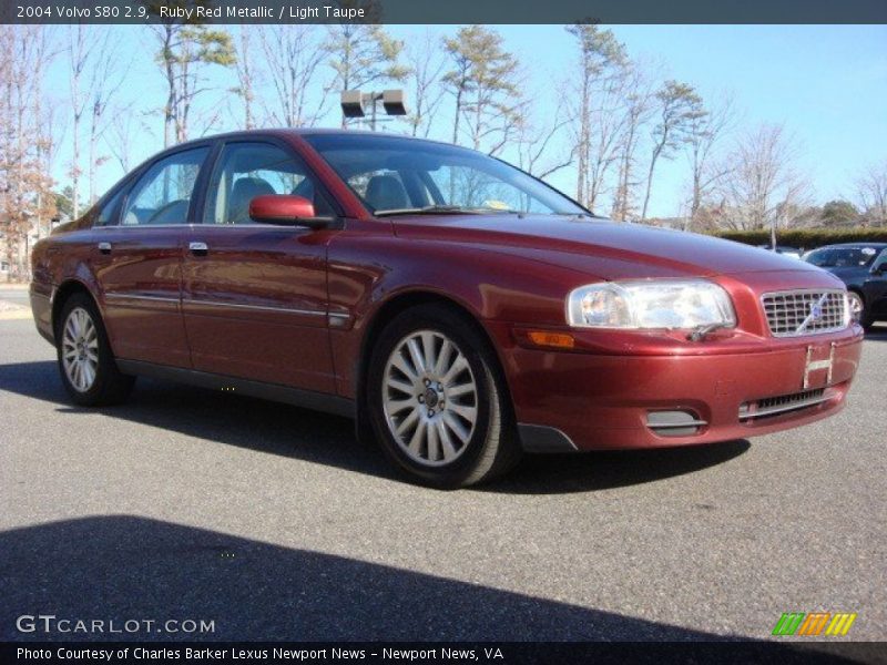 Ruby Red Metallic / Light Taupe 2004 Volvo S80 2.9