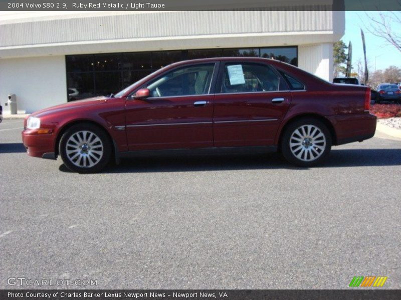 Ruby Red Metallic / Light Taupe 2004 Volvo S80 2.9